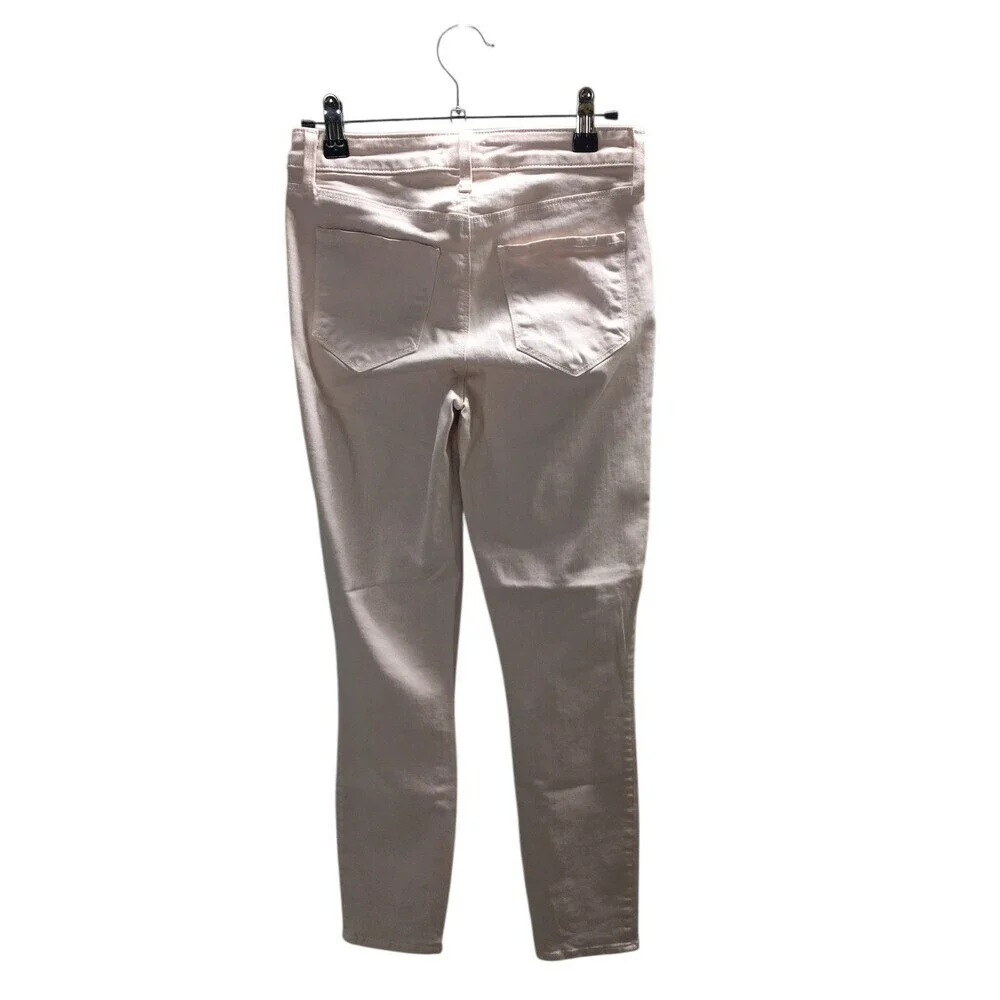 L'Agence Jeans Women's Size 25 Quartz Pink Margot Skinny Cotton Blend